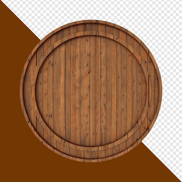 painel circular de madeira