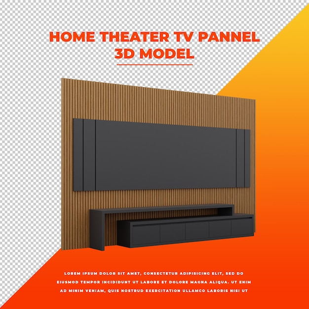 PSD painel de tv home theater