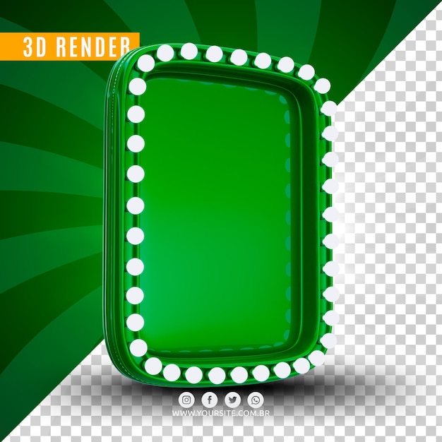 PAINEL LED 3D PARA COMPOSICIÓN PREMIUM PSD