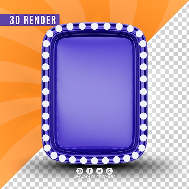 PAINEL LED 3D PARA COMPOSICIÓN PREMIUM PSD