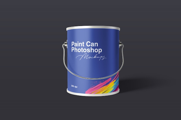 Paint can mockup