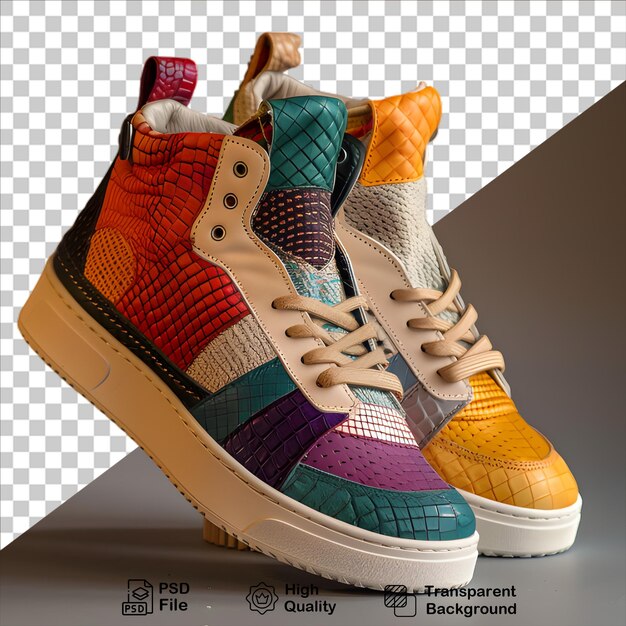 PSD a pair of sneakers isolated on transparent background with png file