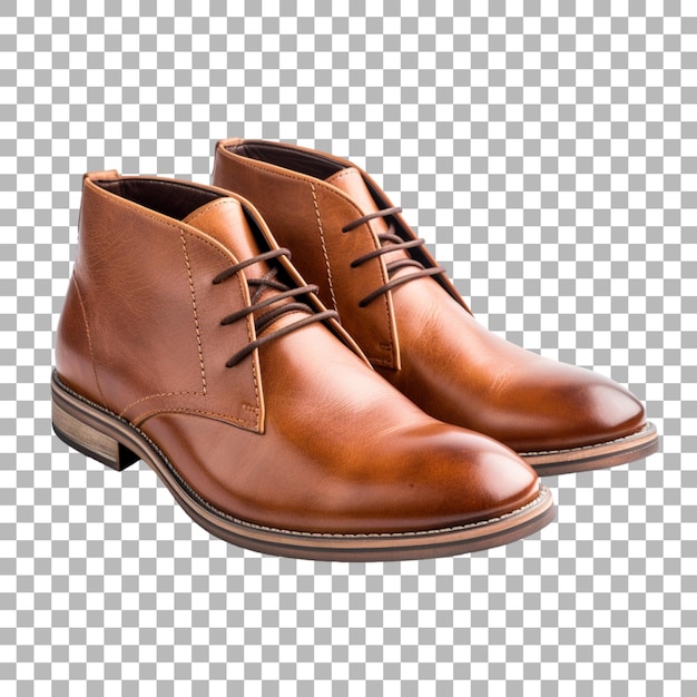 une paire de chaussures en cuir brun avec une sangle en cuir brune