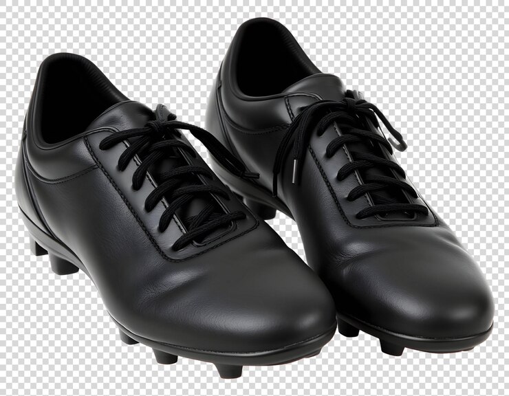 PSD une paire de chaussures noires avec la marque de marque sur le bas