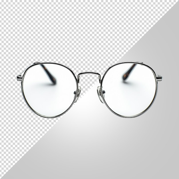 Une Paire De Lunettes Avec Une Paire De Verres Sur Un Fond Gris