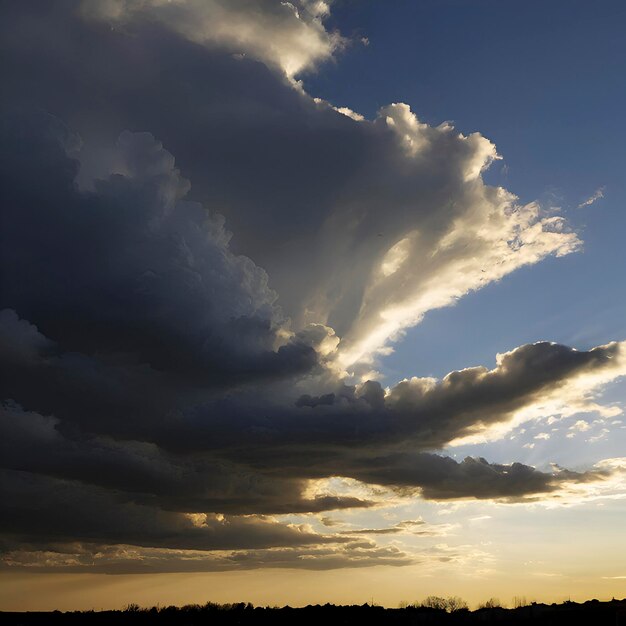 PSD paisagem do céu e das nuvens