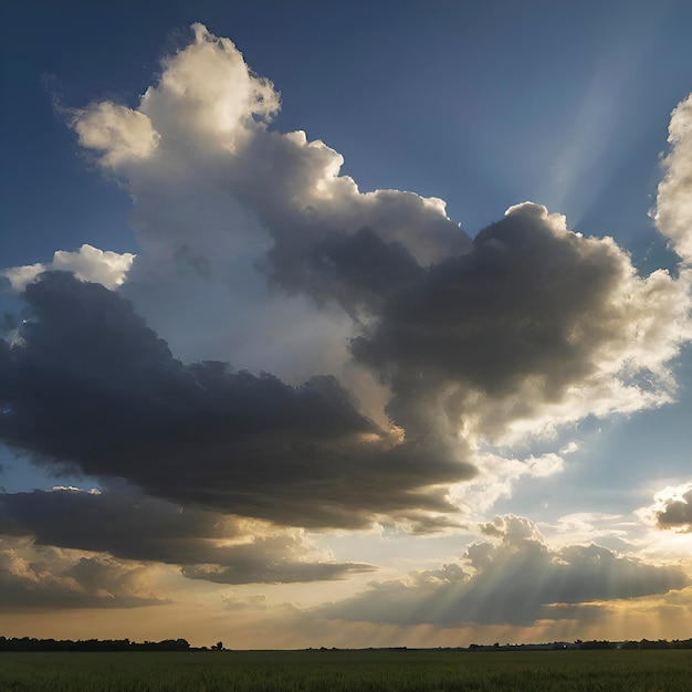 PSD paisagem do céu e das nuvens