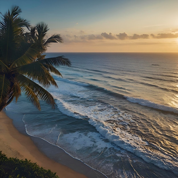 PSD paisagem oceânica de beachamp