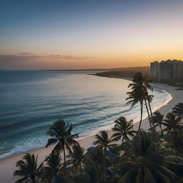 PSD paisagem oceânica de beachamp