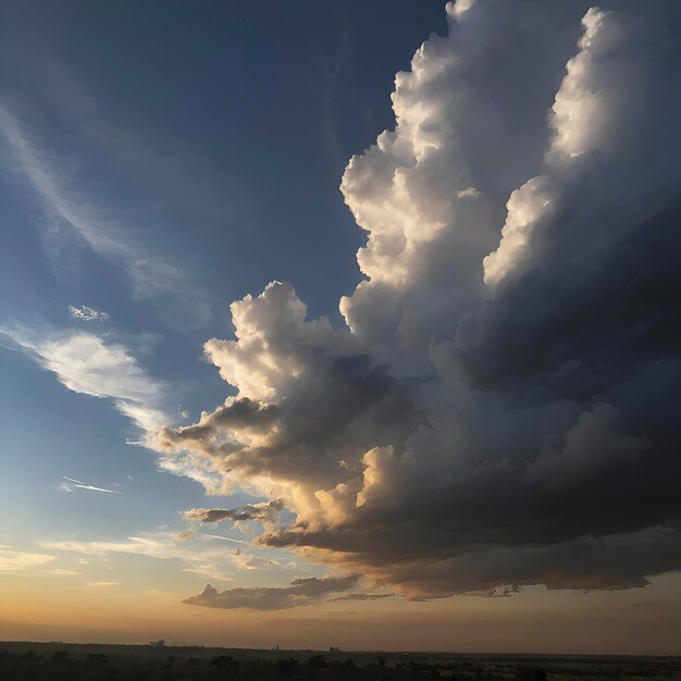 Paisaje del cielo y las nubes