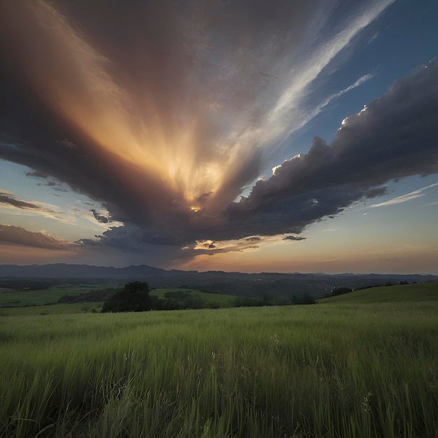 PSD paisaje del cielo y las nubes