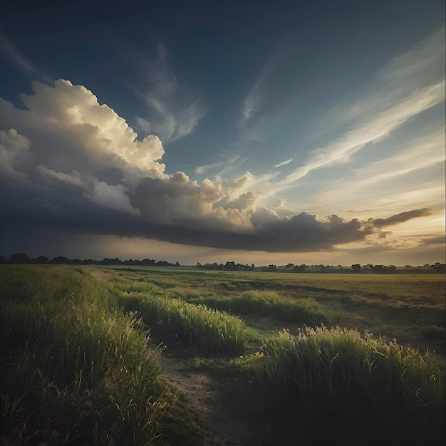 PSD paisaje del cielo y las nubes