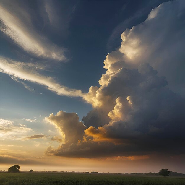 PSD paisaje del cielo y las nubes