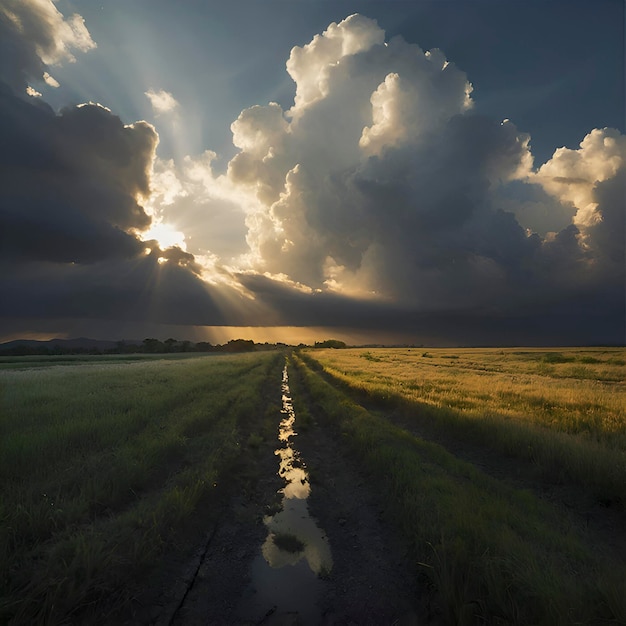 PSD paisaje del cielo y las nubes