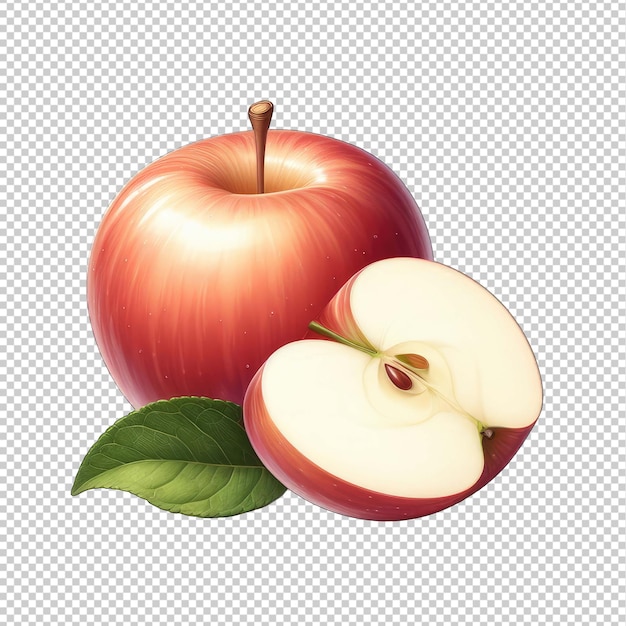 Paisaje de ensueño de manzana png