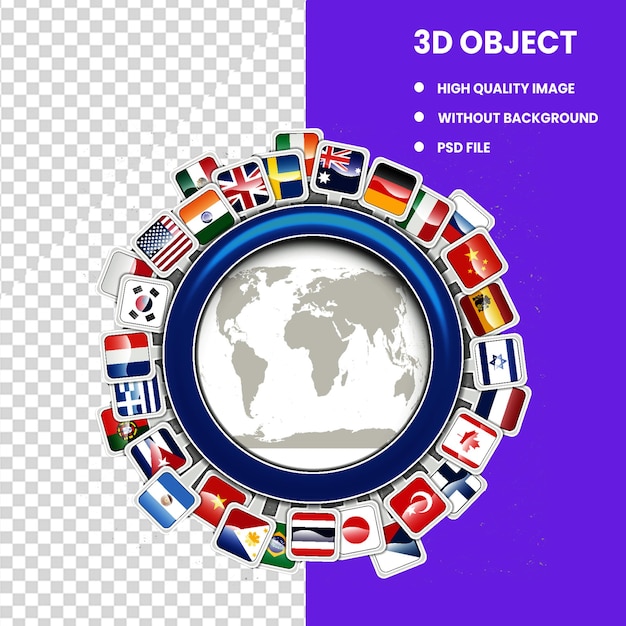 PSD países da geografia mundial