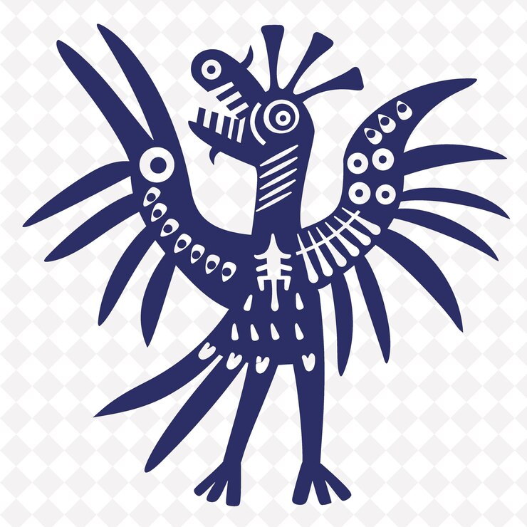 PSD un pájaro azul con la palabra "hatch" en él