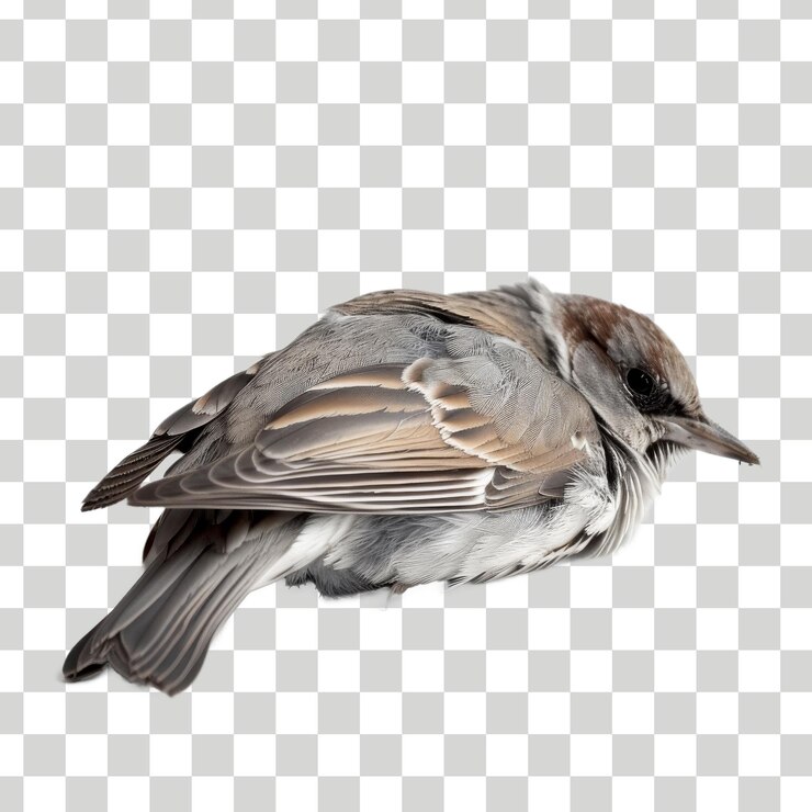 un pájaro con un fondo blanco que tiene una mancha negra en él
