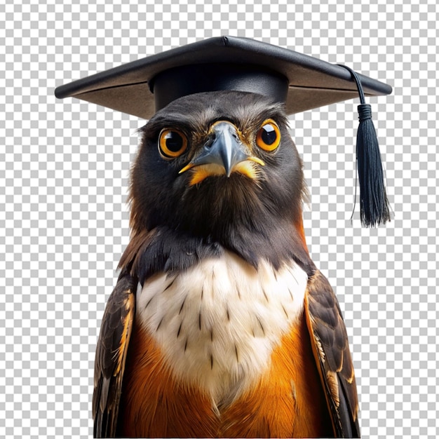 PSD pájaro de la graduación png