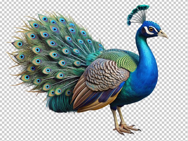 PSD pájaro pavo real