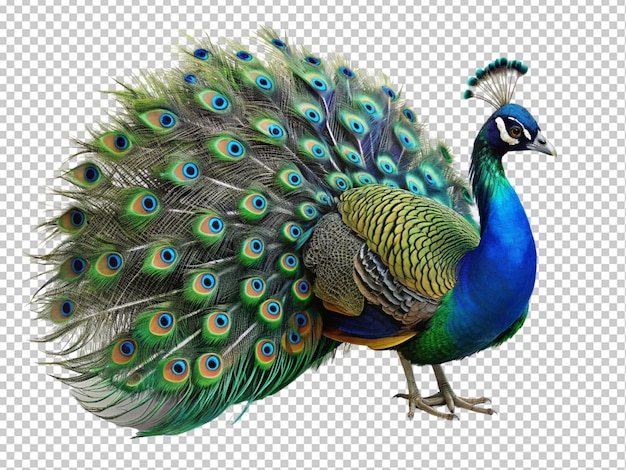 PSD pájaro pavo real