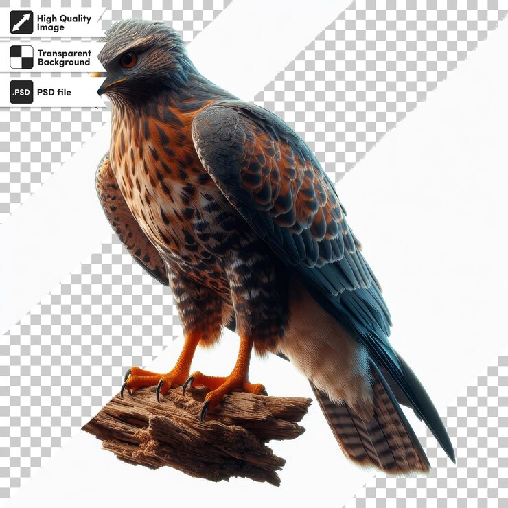 PSD un pájaro que está en una pieza de papel