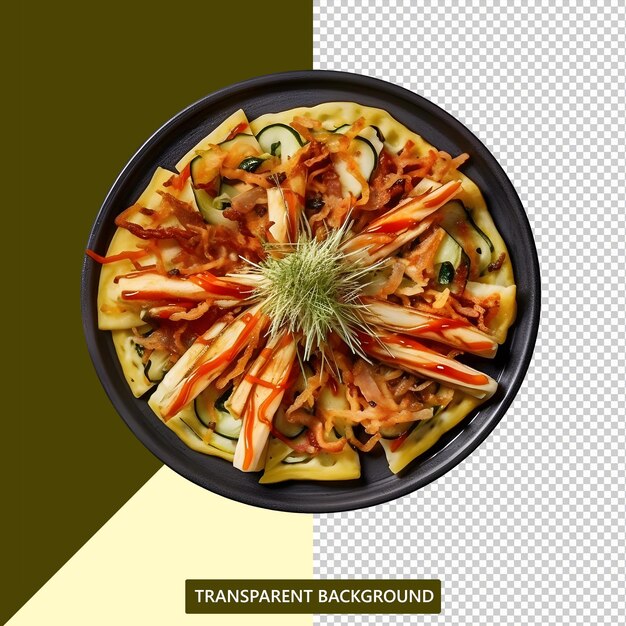 El pajeon coreano original se presenta maravillosamente con un archivo png psd de fondo limpio