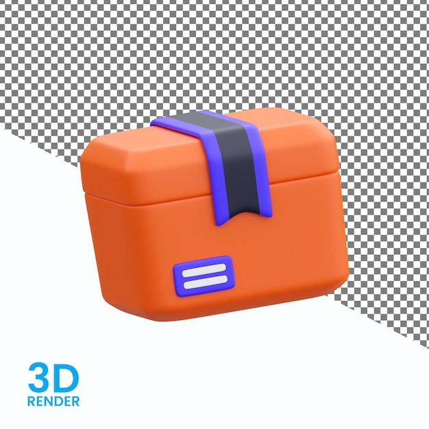 Paket Cyber Montag Verkauf 3D-Symbol