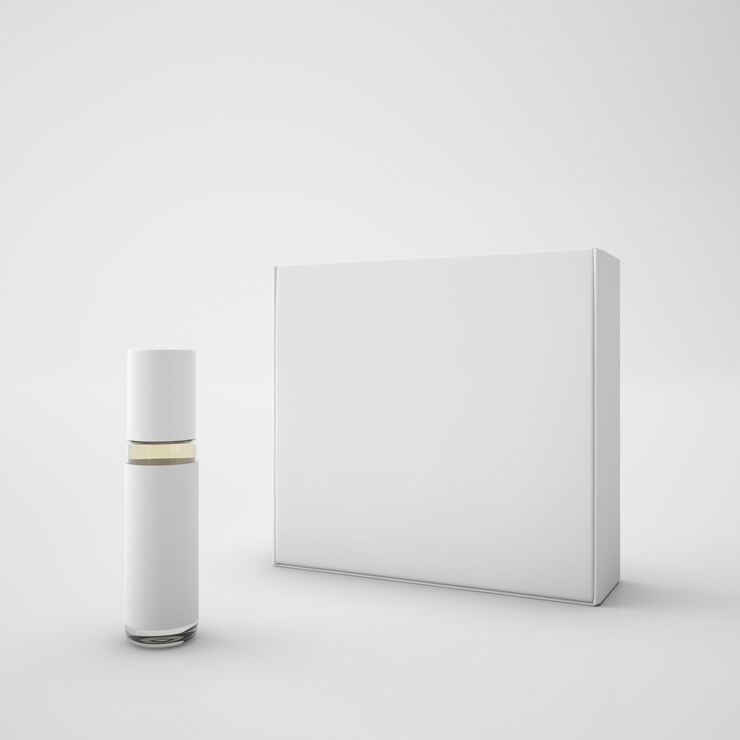 PSD paket putih dan lipstik