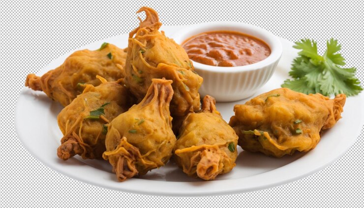 PSD pakora crispy delight para cualquier bocadillo