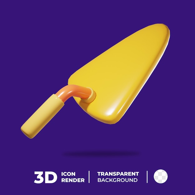 Pala de herramienta de construcción de icono 3D