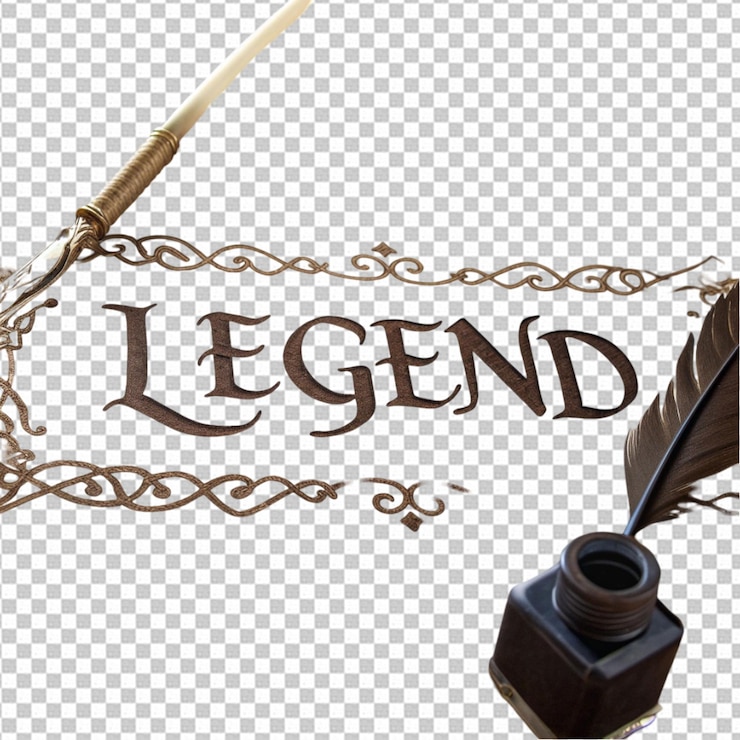 PSD palabra de la leyenda