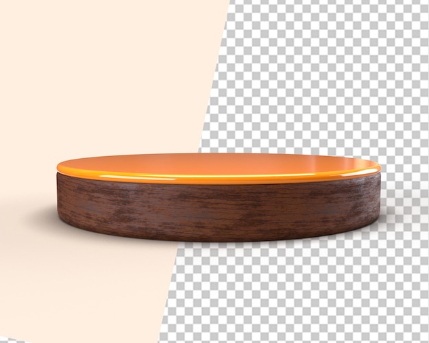 Palco Prodotto in legno tavolo rendering 3d
