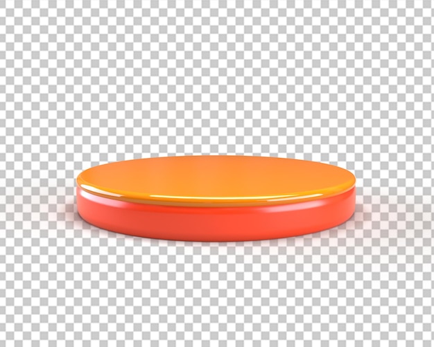 Palcoscenico d'oro per il rendering 3d del prodotto