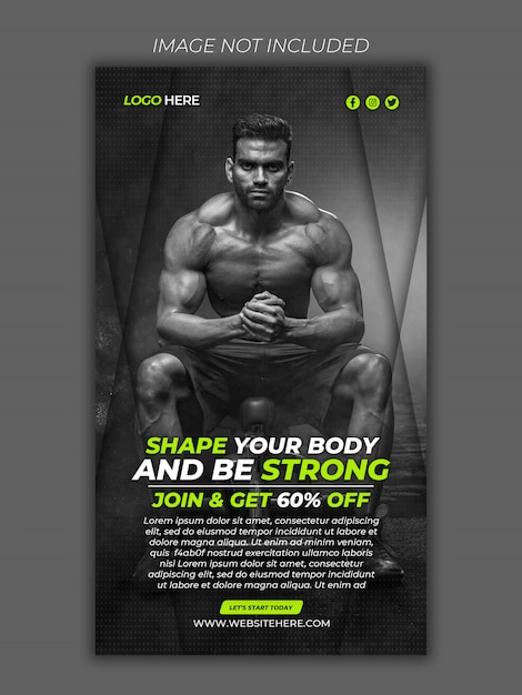 Palestra social media instagram banner Premium Psd