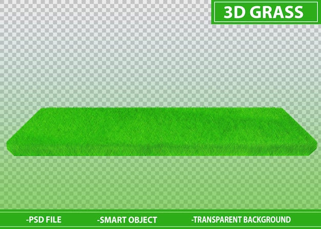 PSD paleta de hierba 3d