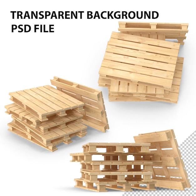PSD palettes en bois png