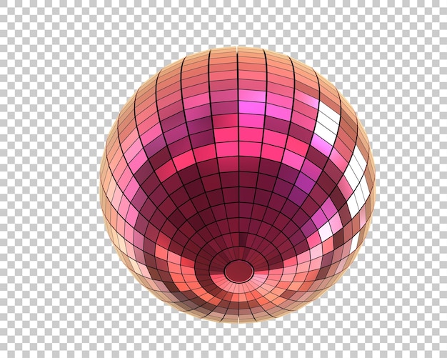 Pallina disco isolata sullo sfondo illustrazione di rendering 3D