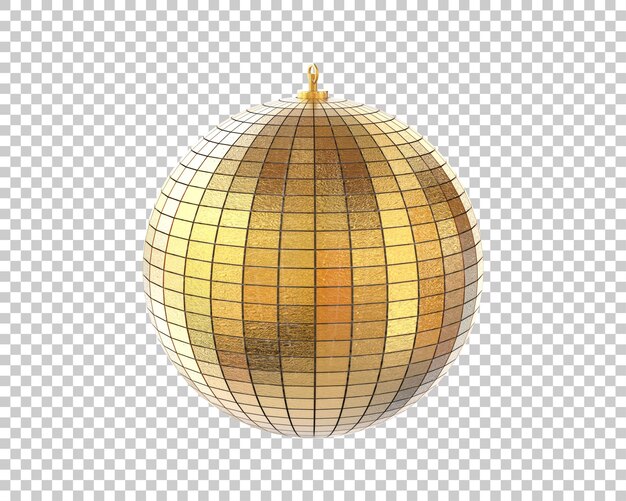 Pallina disco isolata sullo sfondo illustrazione di rendering 3D