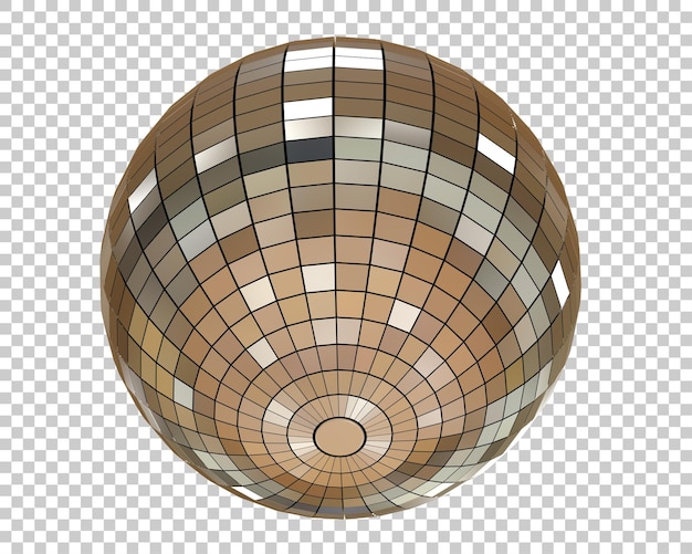 Pallina disco isolata sullo sfondo illustrazione di rendering 3D