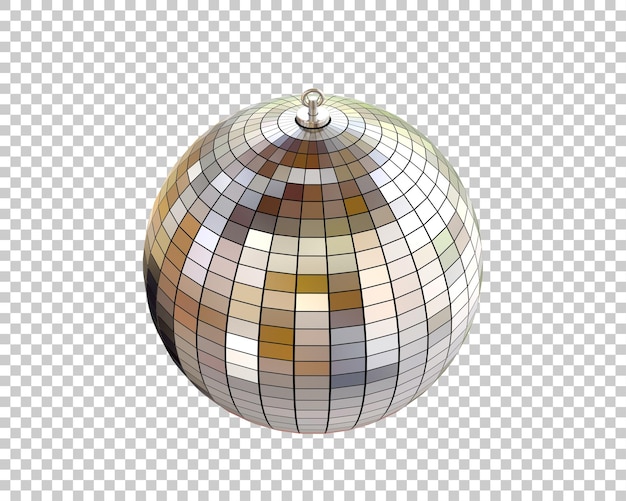 Pallina disco isolata sullo sfondo illustrazione di rendering 3D