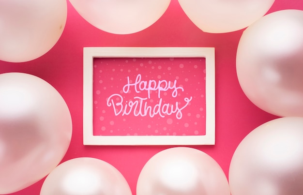 Palloncini compleanno con cornice