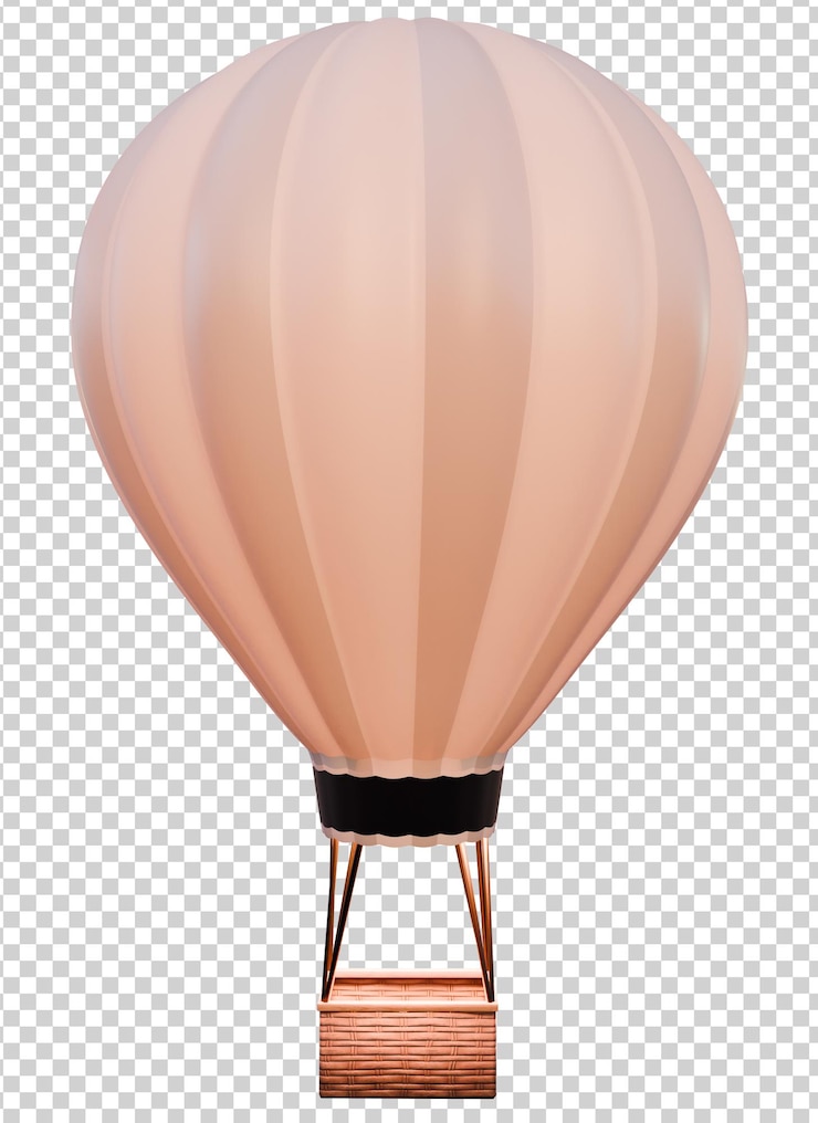 PSD palloncino ad aria 3d completamente trasparente