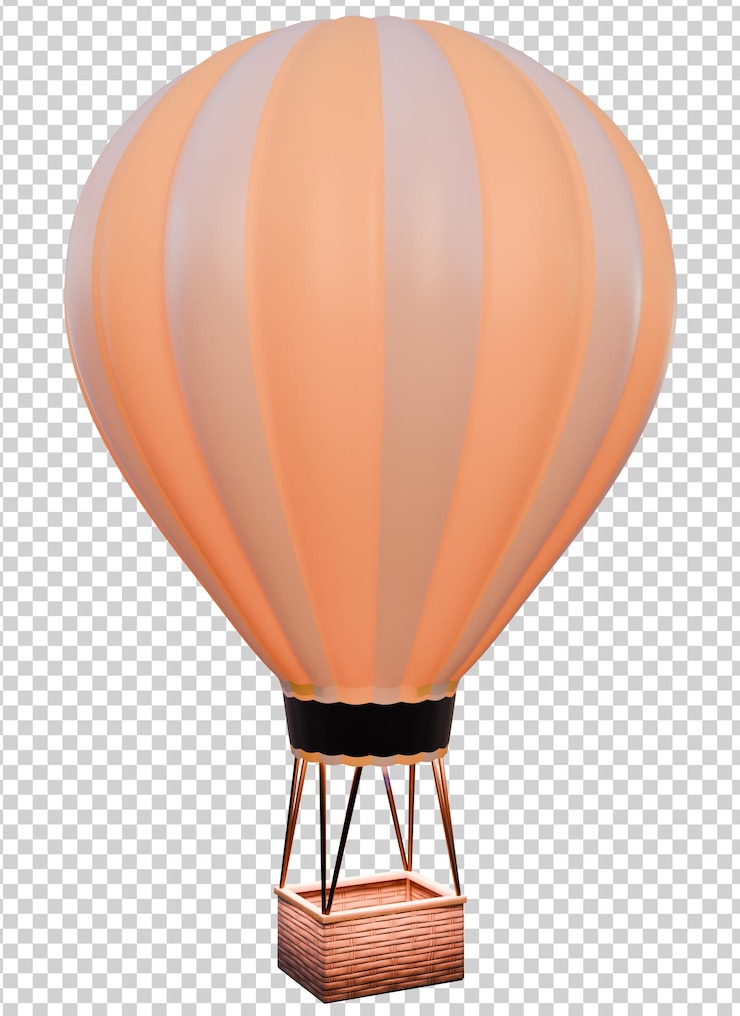 PSD palloncino ad aria 3d completamente trasparente