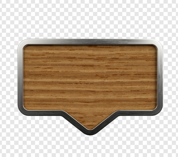 Palloncino messaggio in legno e metallo