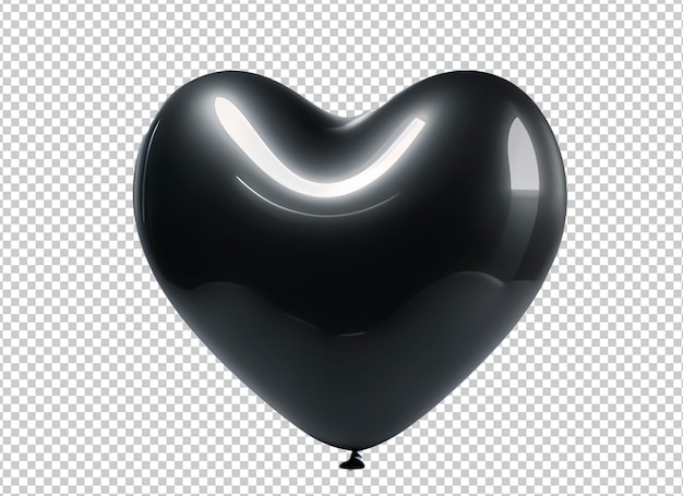 Palloncino nero 3d a forma di cuore venerdì