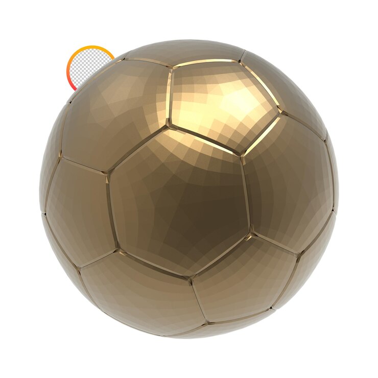 PSD pallone da calcio isolato rendering 3d