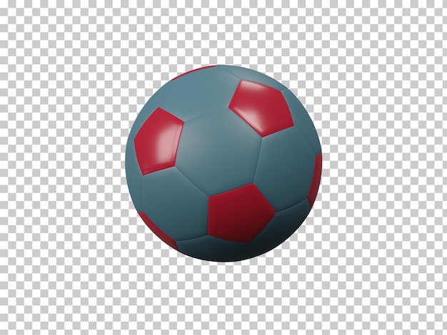 Pallone da calcio isolato rendering 3d