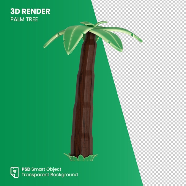 Palmeira de data de renderização 3d