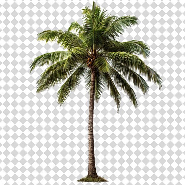 Palmera aislada en un archivo png de fondo transparente